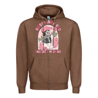 Chestnut roses are red inside i'm dead Zipper Hoodie - MaliasSmallBusiness