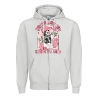 Dove Grey roses are red inside i'm dead Zipper Hoodie - MaliasSmallBusiness