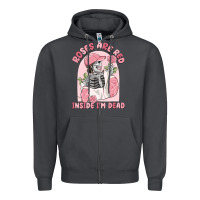 Roses Are Red Inside I'm Dead Zipper Hoodie | Teevron