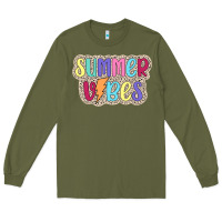 Army Green summer vibes Long Sleeve Tee - JahusDesignShop