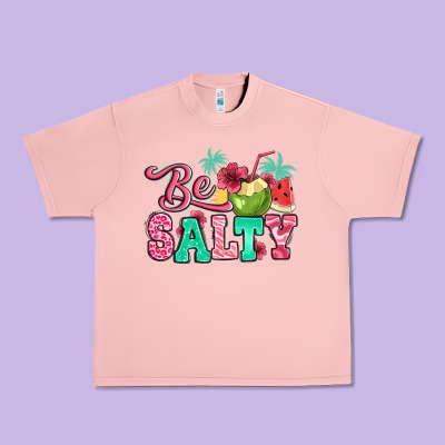 Be Salty Summer Urban Heavy Tee Designed By Jasminsmagicworld