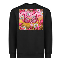 Black Hour Breast Cancer Bra Heavyweight Sweatshirt - Artiststas
