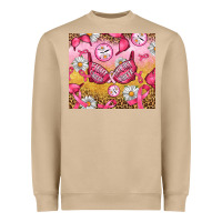 Mushroom Hour Breast Cancer Bra Heavyweight Sweatshirt - Artiststas