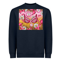Navy Hour Breast Cancer Bra Heavyweight Sweatshirt - Artiststas