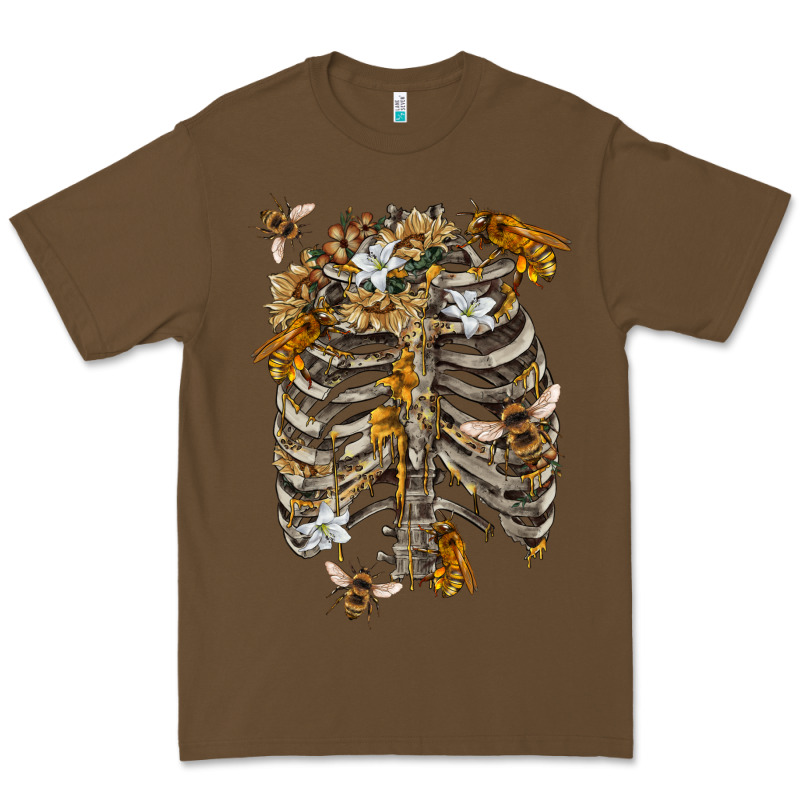 Flower Rib Cage Bees Premium Tee by RanaPortraitStore | Teevron