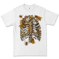 White Flower rib cage bees Premium Tee - RanaPortraitStore