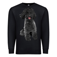 Black black poodles dog Premium Sweatshirt - LillyAllenDesigns
