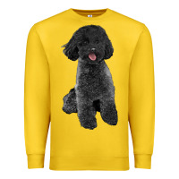 Lemon black poodles dog Premium Sweatshirt - LillyAllenDesigns