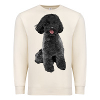 Sandshell black poodles dog Premium Sweatshirt - LillyAllenDesigns