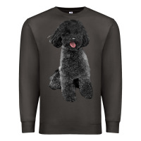 Smoke black poodles dog Premium Sweatshirt - LillyAllenDesigns