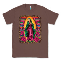Chestnut our lady of guadalupe serape background Classic Tee - Artiststas