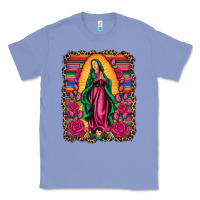 Colony Blue our lady of guadalupe serape background Classic Tee - Artiststas