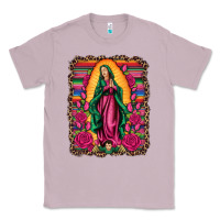 Lilac our lady of guadalupe serape background Classic Tee - Artiststas