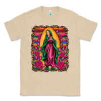 Mushroom our lady of guadalupe serape background Classic Tee - Artiststas