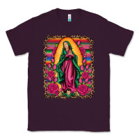 Plum our lady of guadalupe serape background Classic Tee - Artiststas