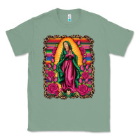 Sage our lady of guadalupe serape background Classic Tee - Artiststas