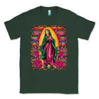 Sports Green our lady of guadalupe serape background Classic Tee - Artiststas