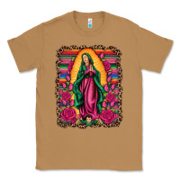 Our Lady Of Guadalupe Serape Background Classic Tee | Teevron