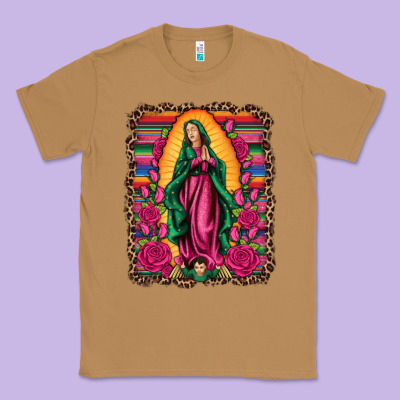 Our Lady Of Guadalupe Serape Background Classic Tee Designed By Artiststas