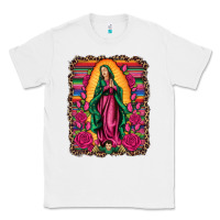 White our lady of guadalupe serape background Classic Tee - Artiststas