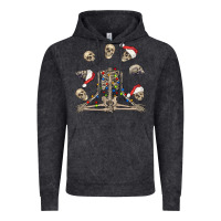 Vintage Black christmas human skeleton and skulls Vintage Hoodie - FaDigitalArtStudio