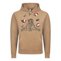 Vintage Coffee christmas human skeleton and skulls Vintage Hoodie - FaDigitalArtStudio