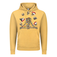 Vintage Mustard christmas human skeleton and skulls Vintage Hoodie - FaDigitalArtStudio