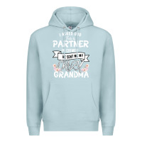 Blue Mist I Asked God For a Partner In Crime He Sent Me My Crazy Grandma Premium Hoodie - Bettercallsaul