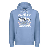 Colony Blue I Asked God For a Partner In Crime He Sent Me My Crazy Grandma Premium Hoodie - Bettercallsaul