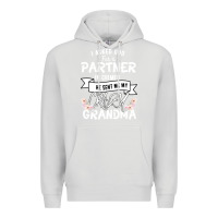 Dove Grey I Asked God For a Partner In Crime He Sent Me My Crazy Grandma Premium Hoodie - Bettercallsaul