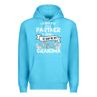 Ocean Blue I Asked God For a Partner In Crime He Sent Me My Crazy Grandma Premium Hoodie - Bettercallsaul