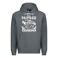 Rock I Asked God For a Partner In Crime He Sent Me My Crazy Grandma Premium Hoodie - Bettercallsaul