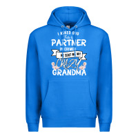 True Royal I Asked God For a Partner In Crime He Sent Me My Crazy Grandma Premium Hoodie - Bettercallsaul