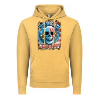 Vintage Mustard made in america skull Vintage Hoodie - JahusDesignShop