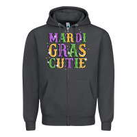 Smoke mardi gras cutie Zipper Hoodie - MaliasSmallBusiness