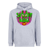 Heather Grey spooky mimi Heavyweight Hoodie - BundleAndBundleShop