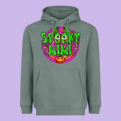 Spooky Mimi Heavyweight Hoodie Designed By Bundleandbundleshop