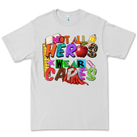 Dove Grey not all heros wear capes Premium Tee - Zillion Design Studio