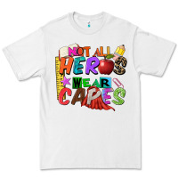 White not all heros wear capes Premium Tee - Zillion Design Studio