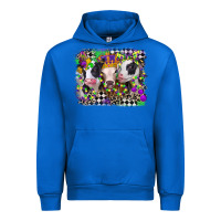 Cobalt mardi gras heifers Urban Hoodie - CowGirlArtShop