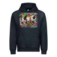 Navy mardi gras heifers Urban Hoodie - CowGirlArtShop