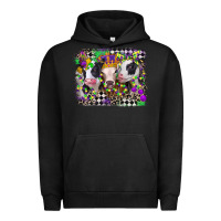 Pigment Black mardi gras heifers Urban Hoodie - CowGirlArtShop