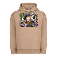 Pigment Burro mardi gras heifers Urban Hoodie - CowGirlArtShop
