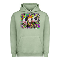 Pigment Oil Green mardi gras heifers Urban Hoodie - CowGirlArtShop