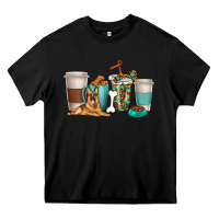 Black german shepherd dog coffee cups Heavy Core Tee - texasbilliewilder