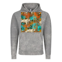 Cloud Rock western charolais cow seamless pattern Vintage Hoodie - HRA Design Shop