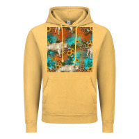 Vintage Mustard western charolais cow seamless pattern Vintage Hoodie - HRA Design Shop