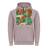Vintage Zinc western charolais cow seamless pattern Vintage Hoodie - HRA Design Shop