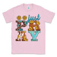 Bubblegum Pink just pray western sunflowers Classic Tee - AdoDesignShop