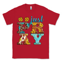 Red just pray western sunflowers Classic Tee - AdoDesignShop